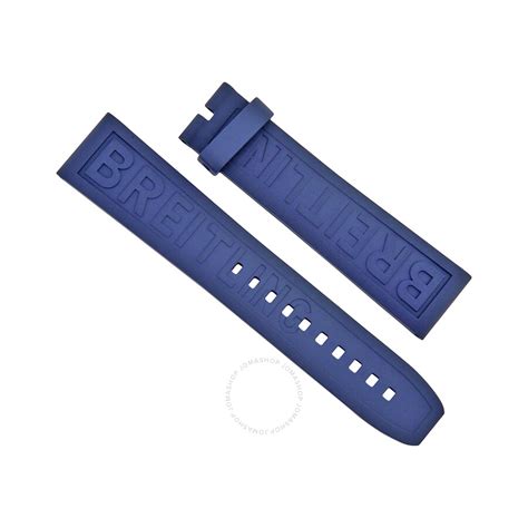 blue rubber breitling watch strap|original breitling watch straps.